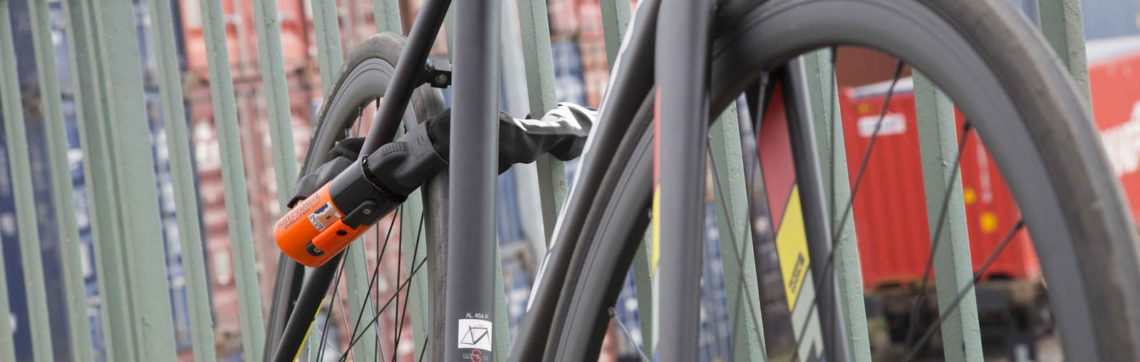 Fahrrad abgeschlossen und codiert