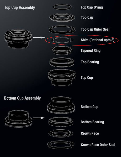 0,4 mm Alu-Shim für Headsets