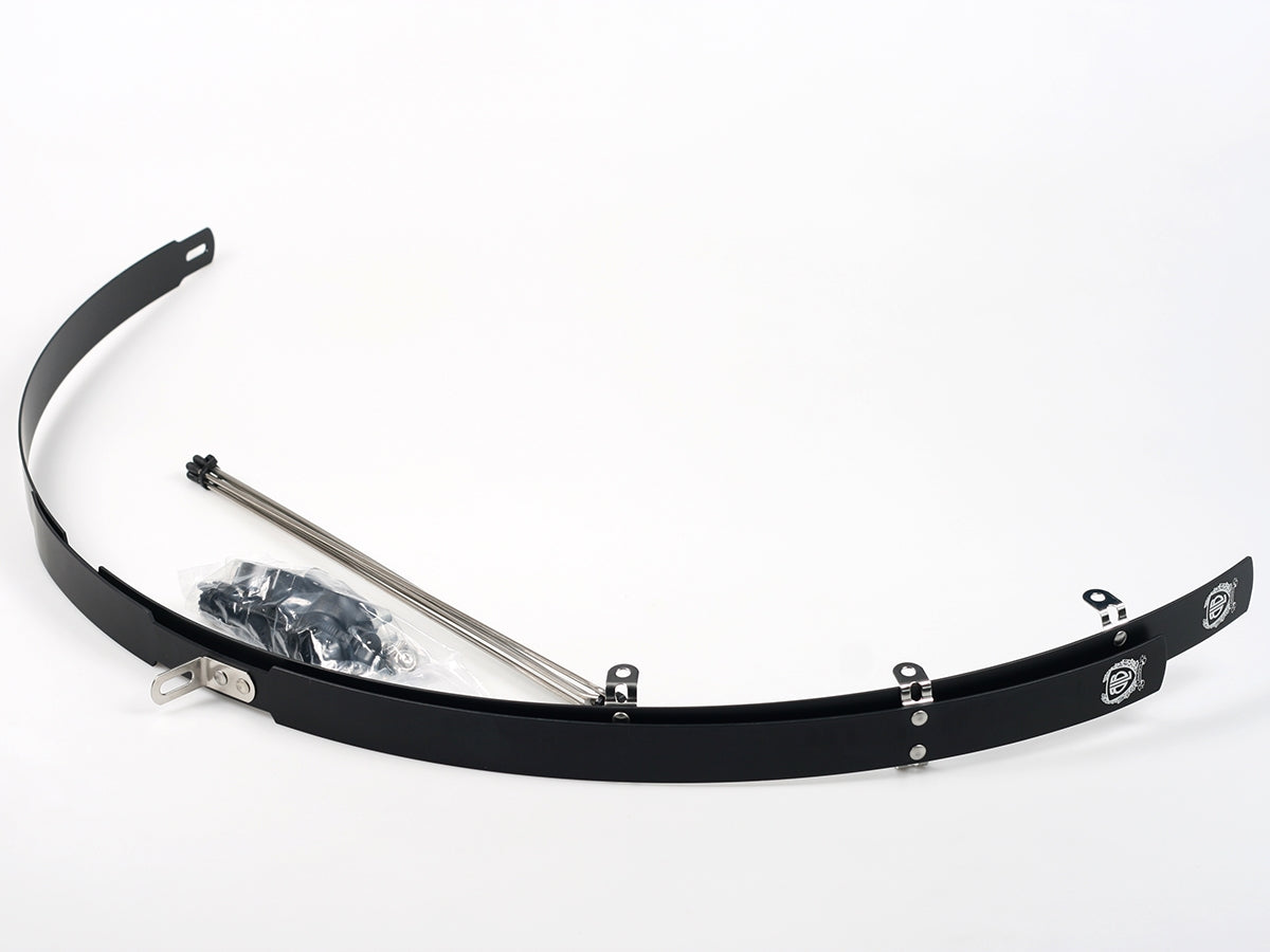 Classic Alloy Schutzbleche Set - VR + HR - schwarz poliert