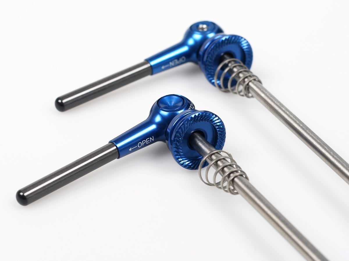 Titanium Schnellspanner VR und HR (Paar) - Blau