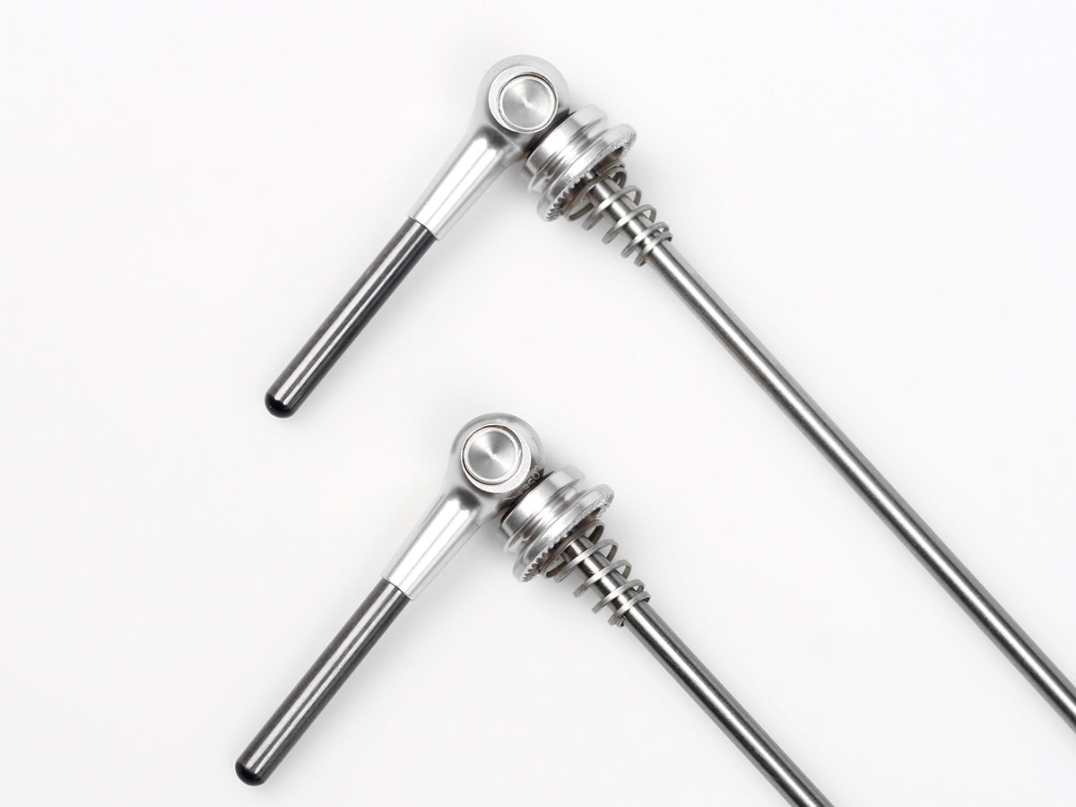 Titanium Schnellspanner VR und HR (Paar) - Silber