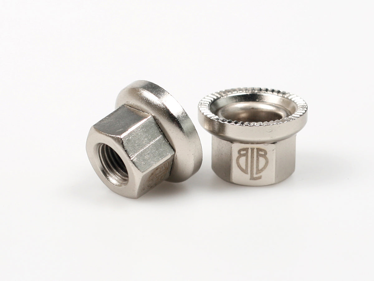 Track Nuts Achsmutter M10 Paar - HR - silber