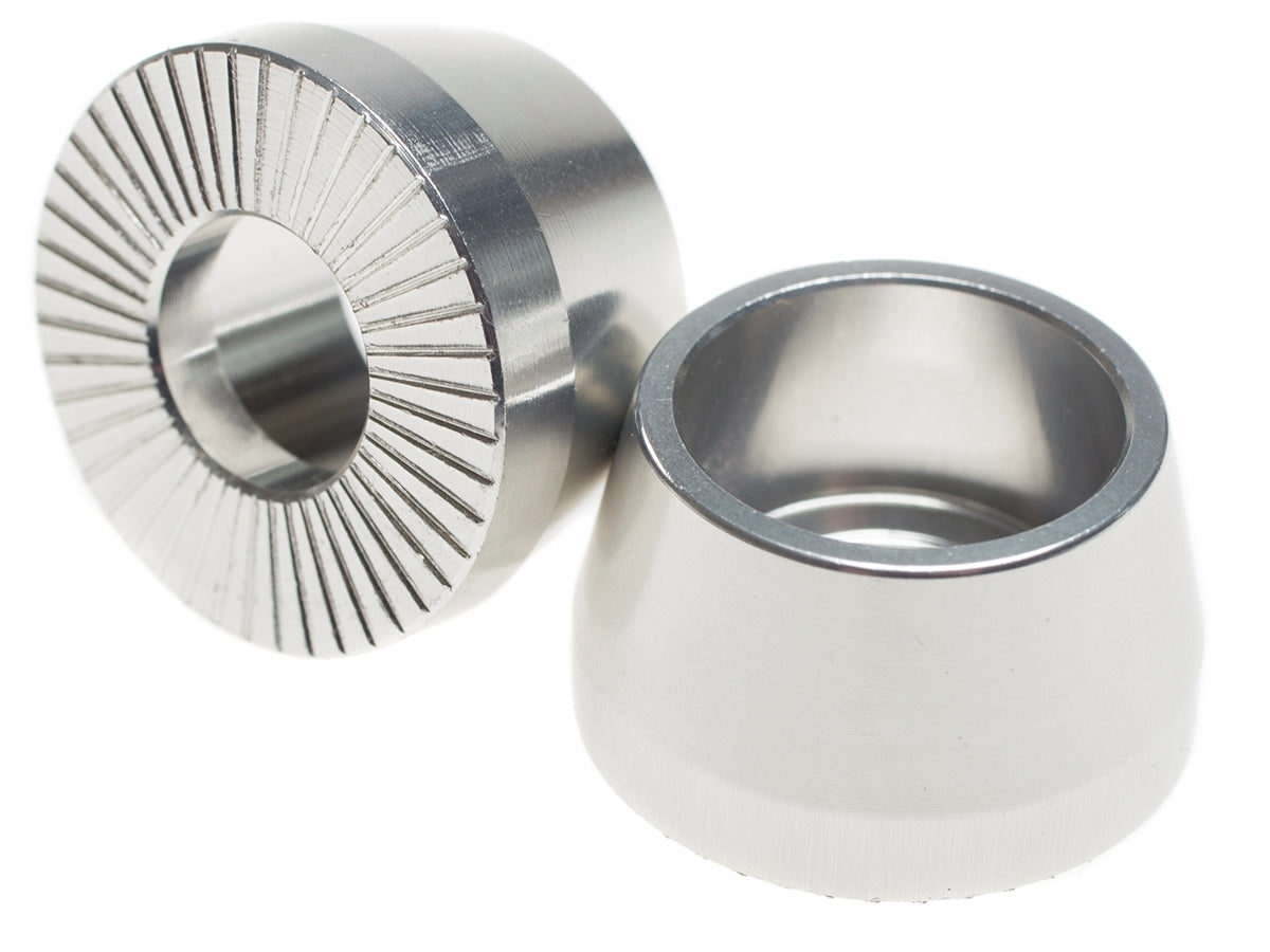 King Hub Spare Bolt Hoods - Silver
