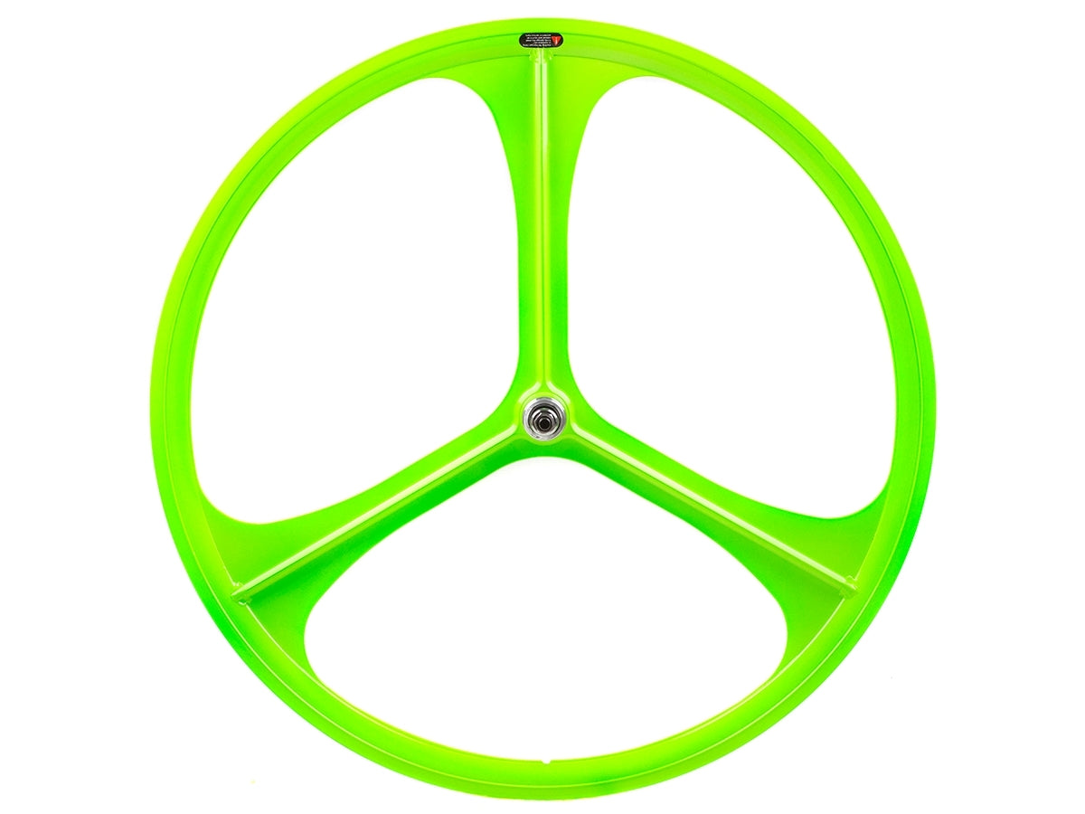 3 Spoke Hinterrad fixed/free - Grün