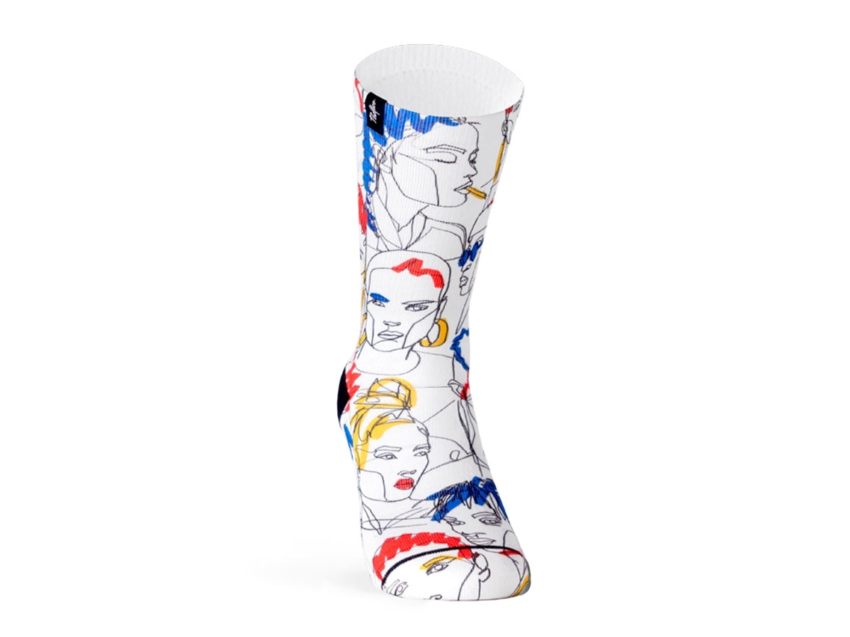 Socken Street Faces - Weiß/Multi