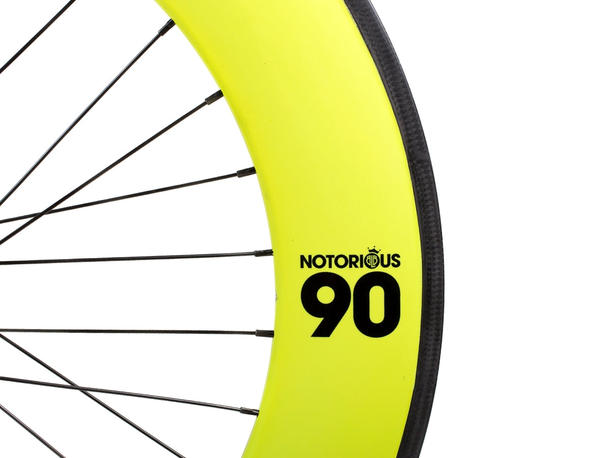 Notorious 90 Hinterrad - gelb/schwarz