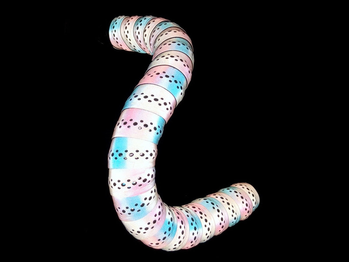 Supreme Pro Reflective Bar Tape 3mm - 2 Tone Blue/Pink/White