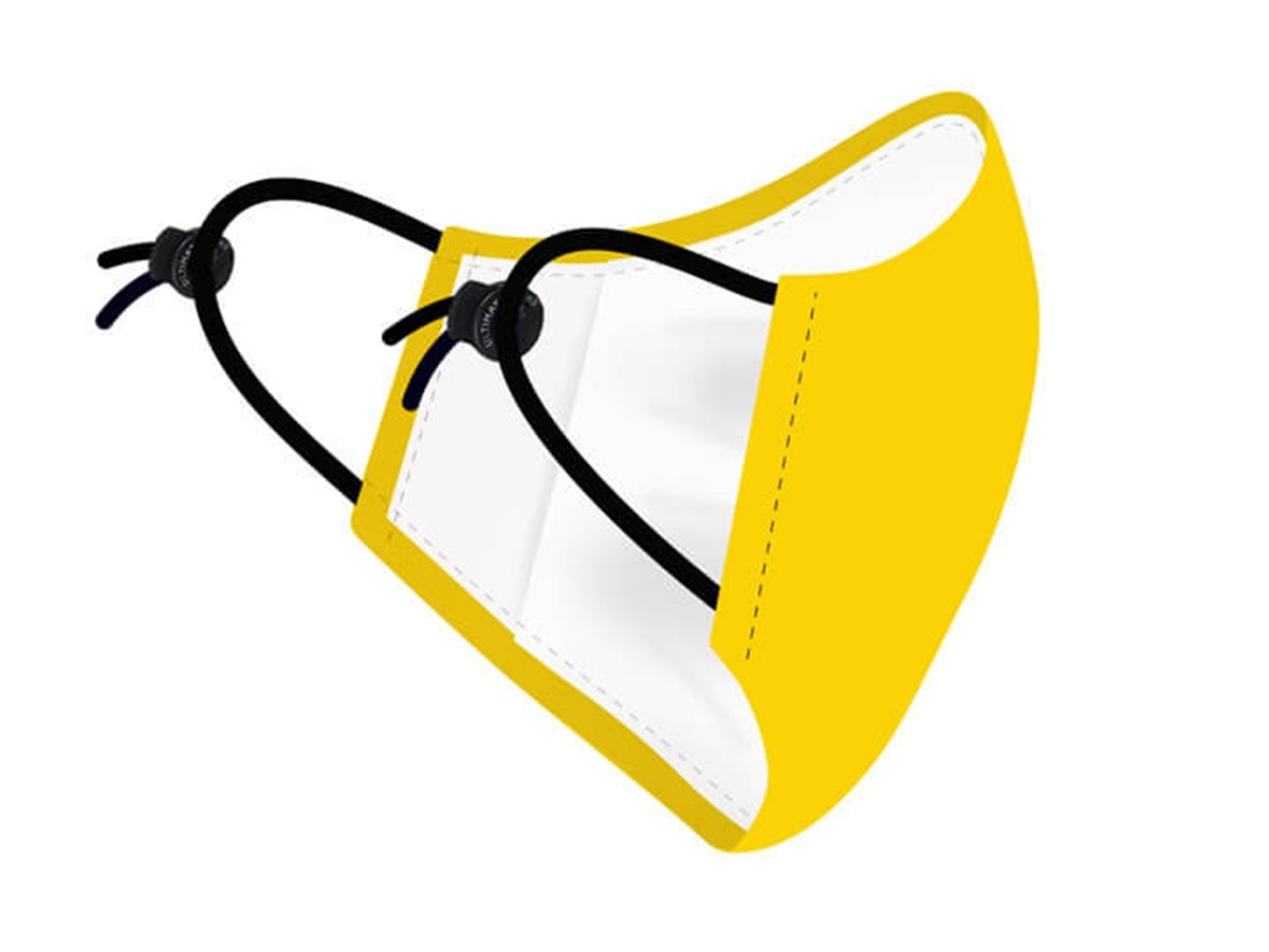 Gesichtsmaske Smiley - Gelb