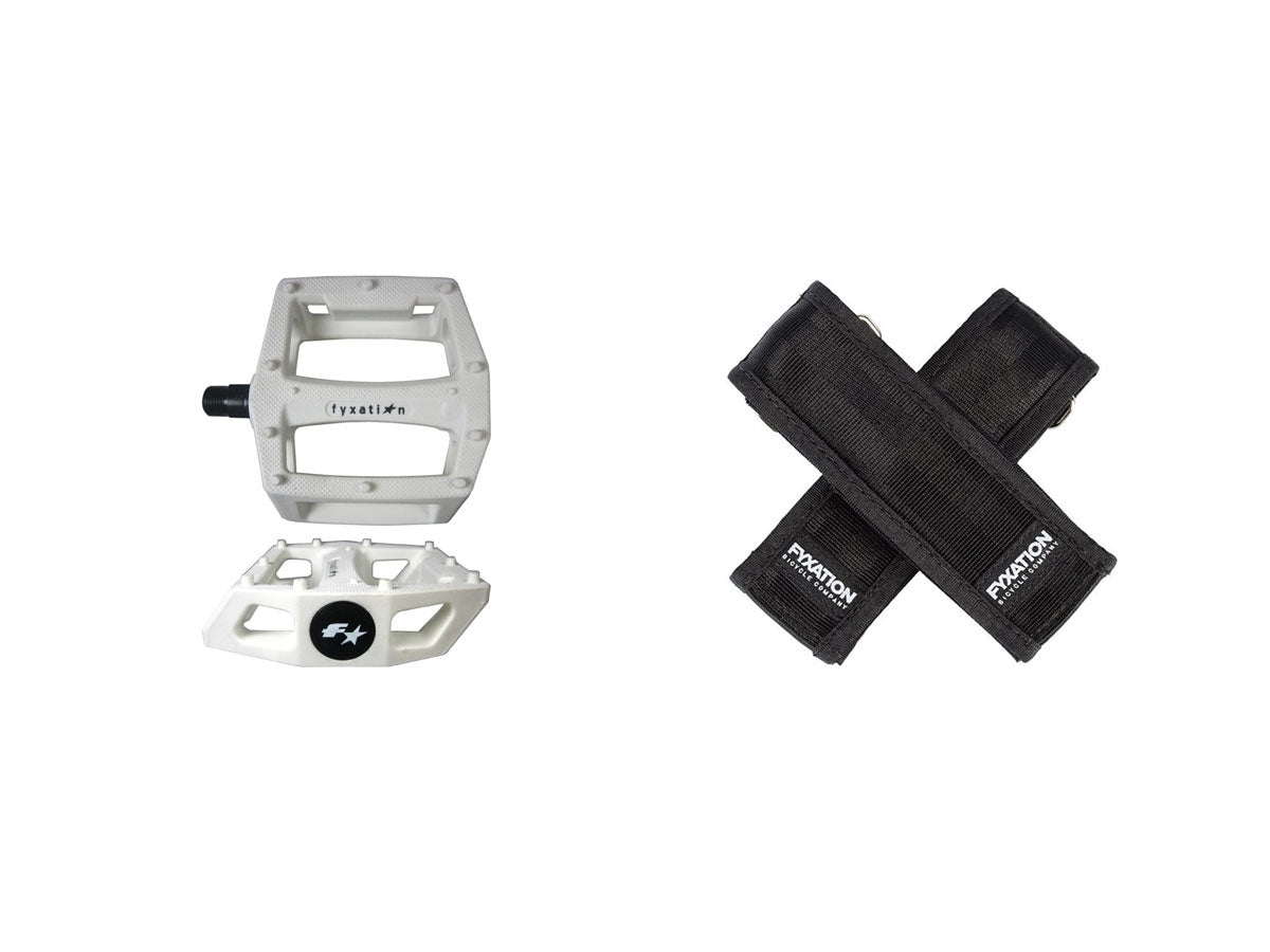 Gates Pedal with Strap Kit - White/Black