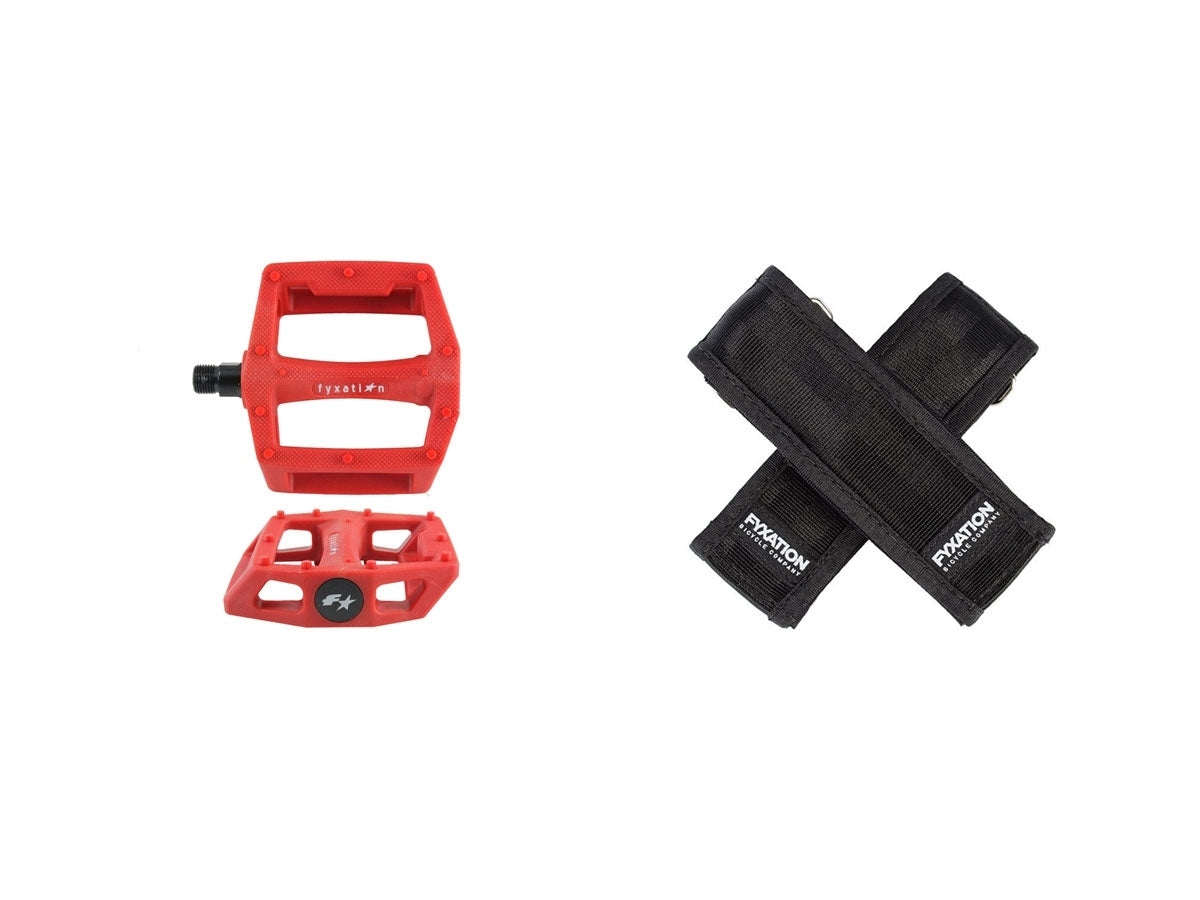 Gates Pedal with Strap Kit - Red/Black