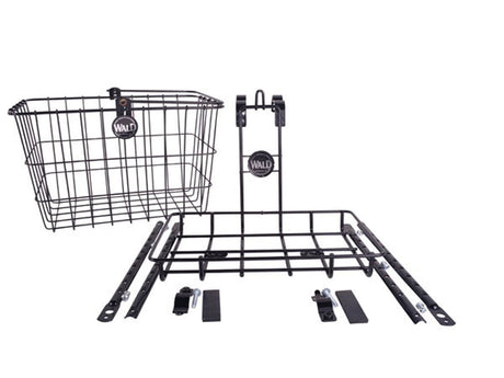 3339 Multi-Fit Front Basket and Rack Combo - Black