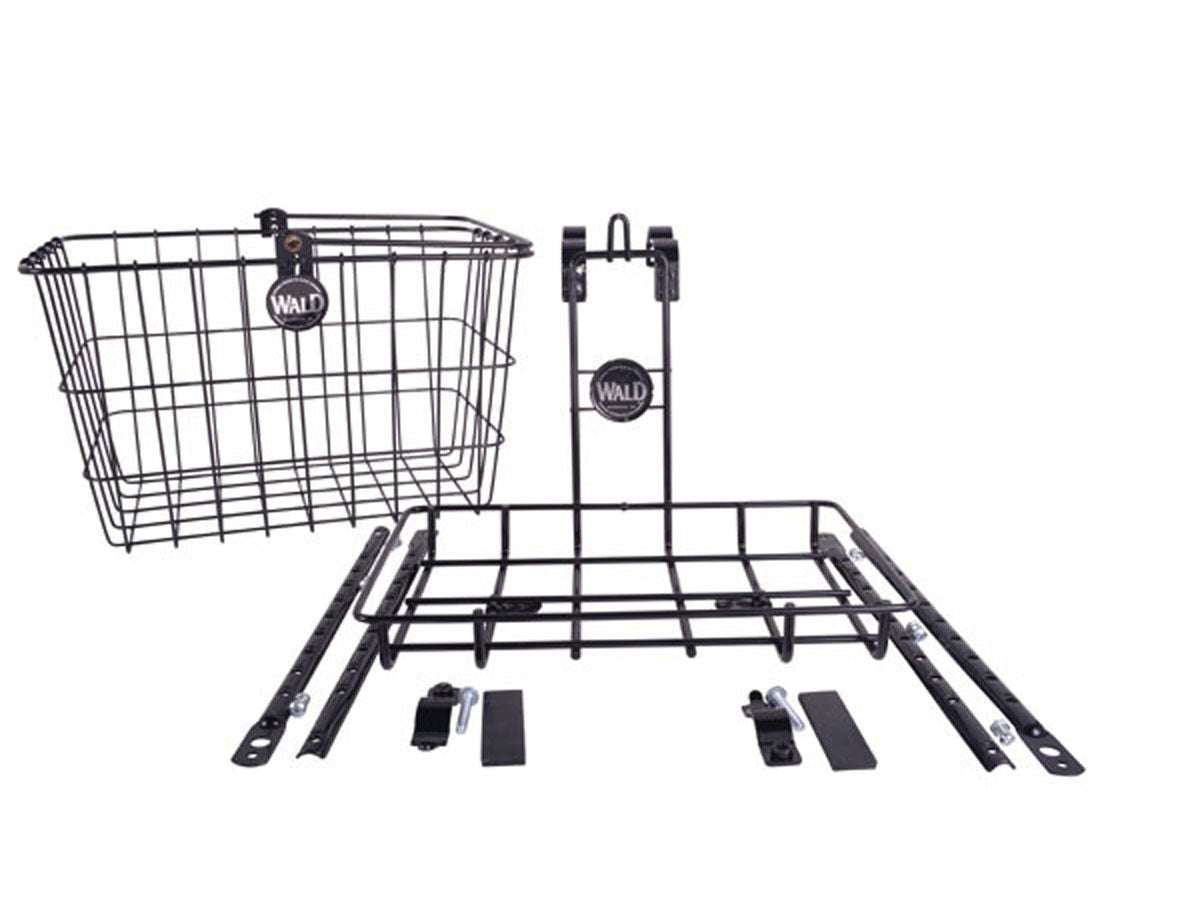 3339 Multi-Fit Front Basket and Rack Combo - Black