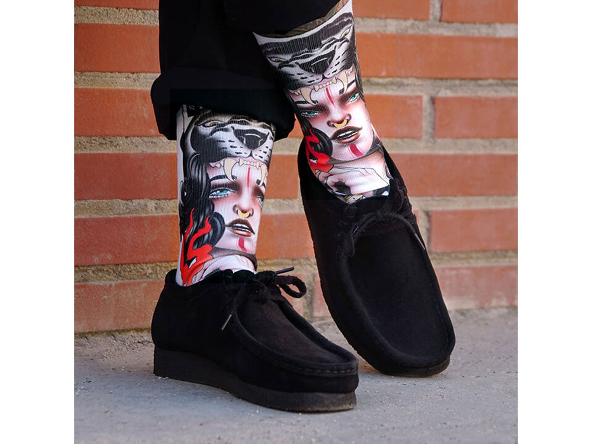 Socken Amazona - Weiß/Multi