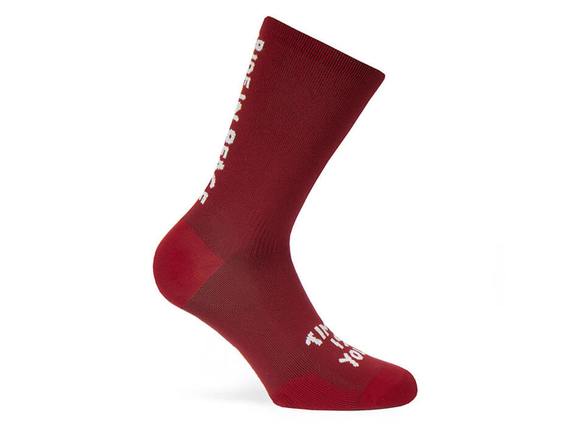 Socken Ride in Peace - Weinrot
