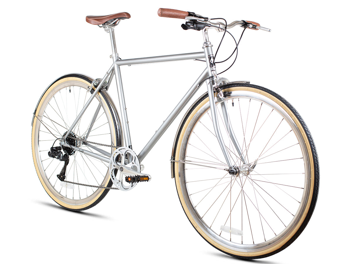 Odyssey 8SP City Bike - brandford silver