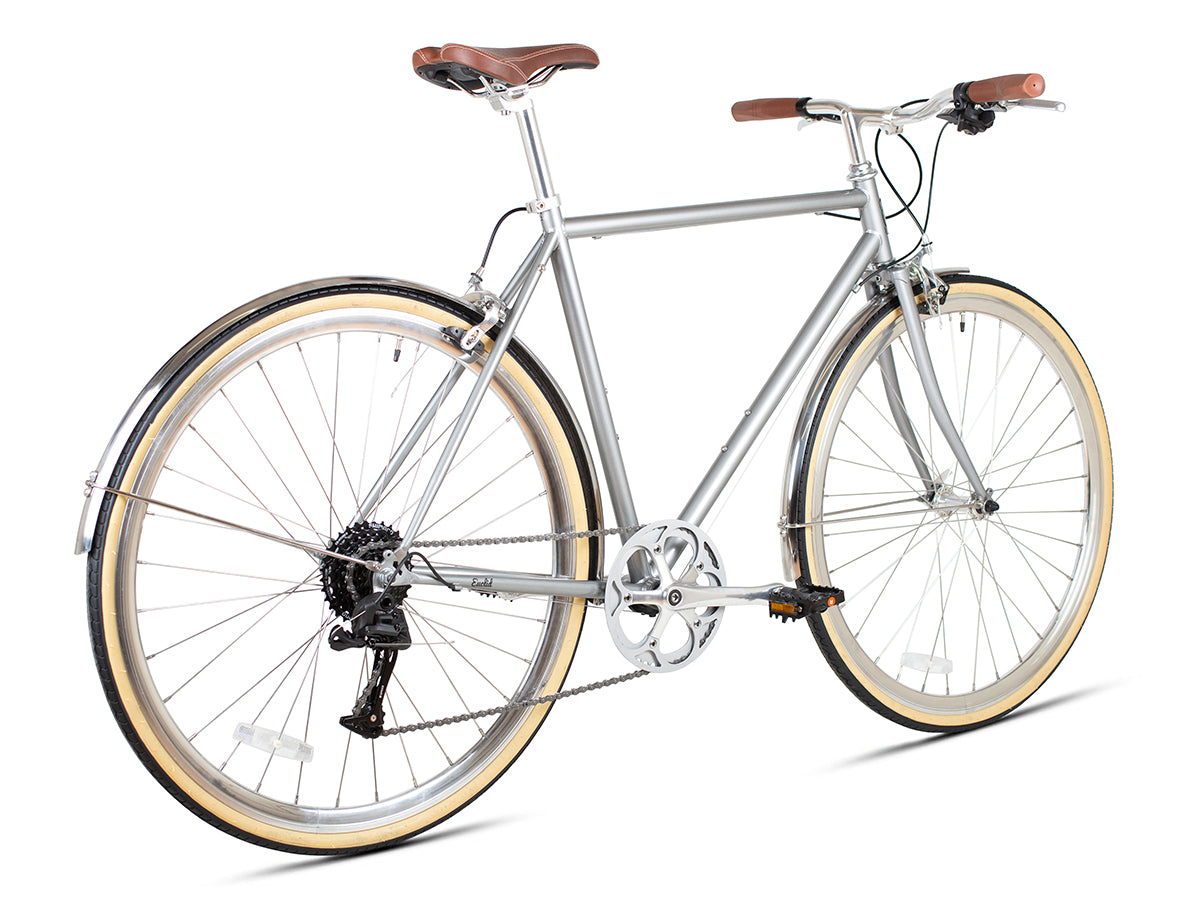 Odyssey 8SP City Bike - brandford silver