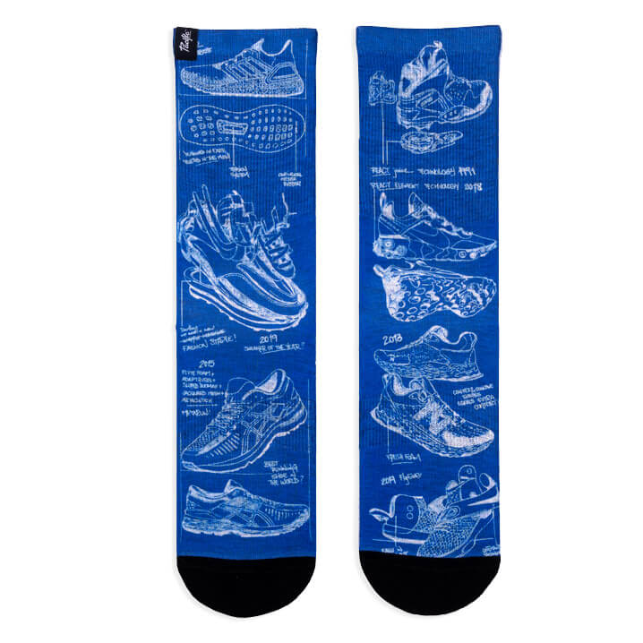 Socken Blueprint - Blau