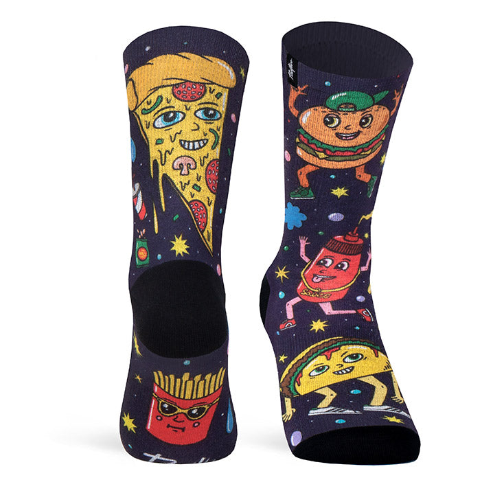 Socken Fast Food - Dunkelblau/Multi