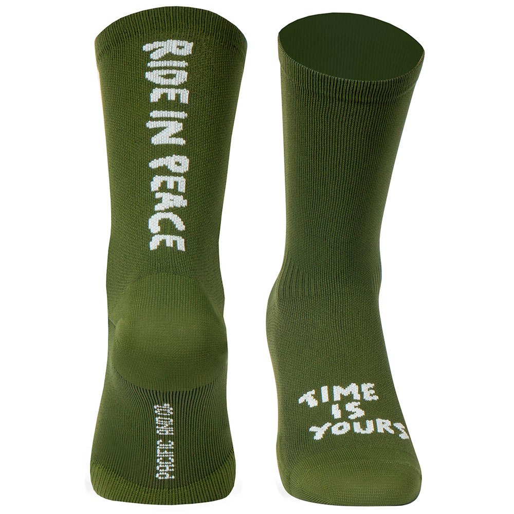 Socken Ride in Peace - Oliv