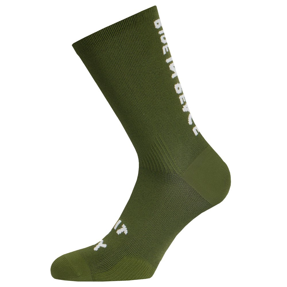 Socken Ride in Peace - Oliv