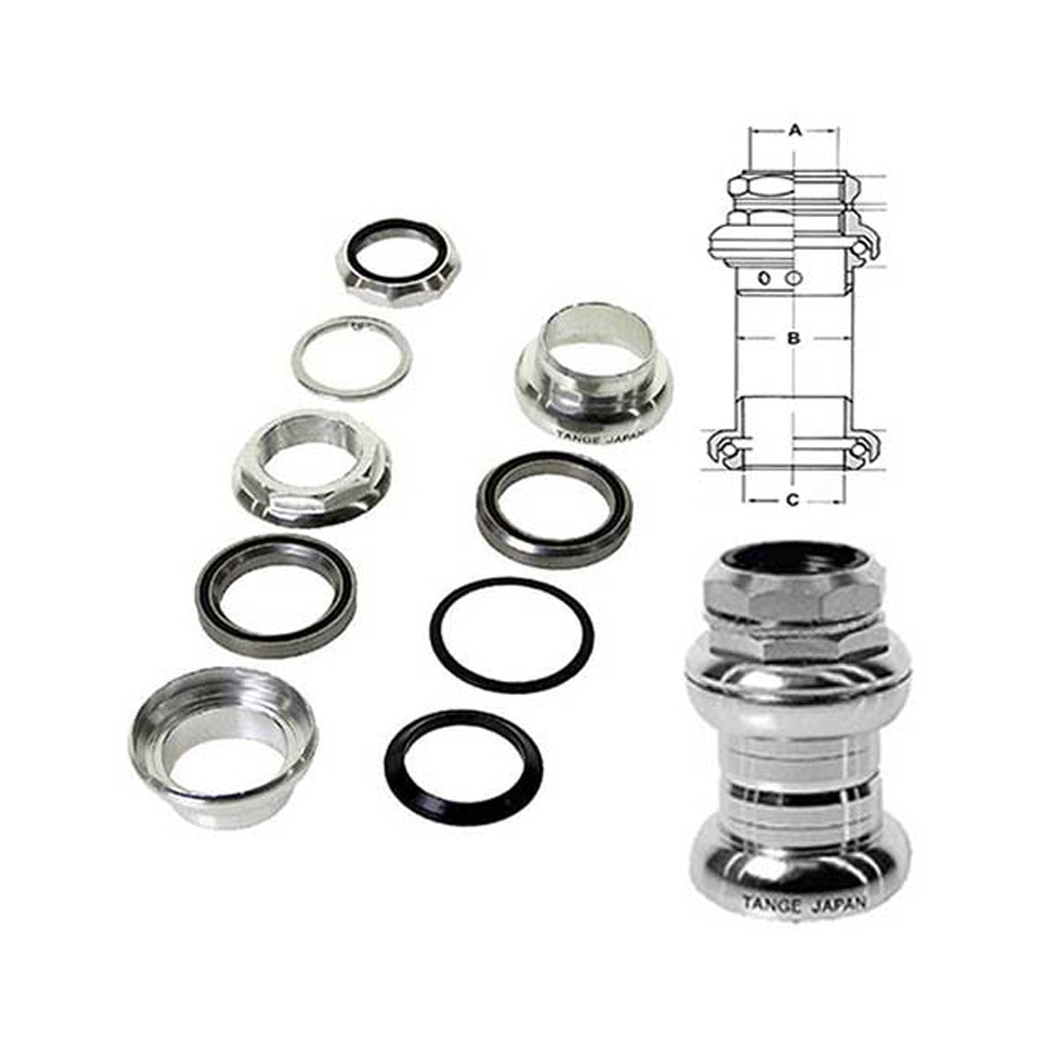 Alloy Gewinde-Steuersatz industriegelagert