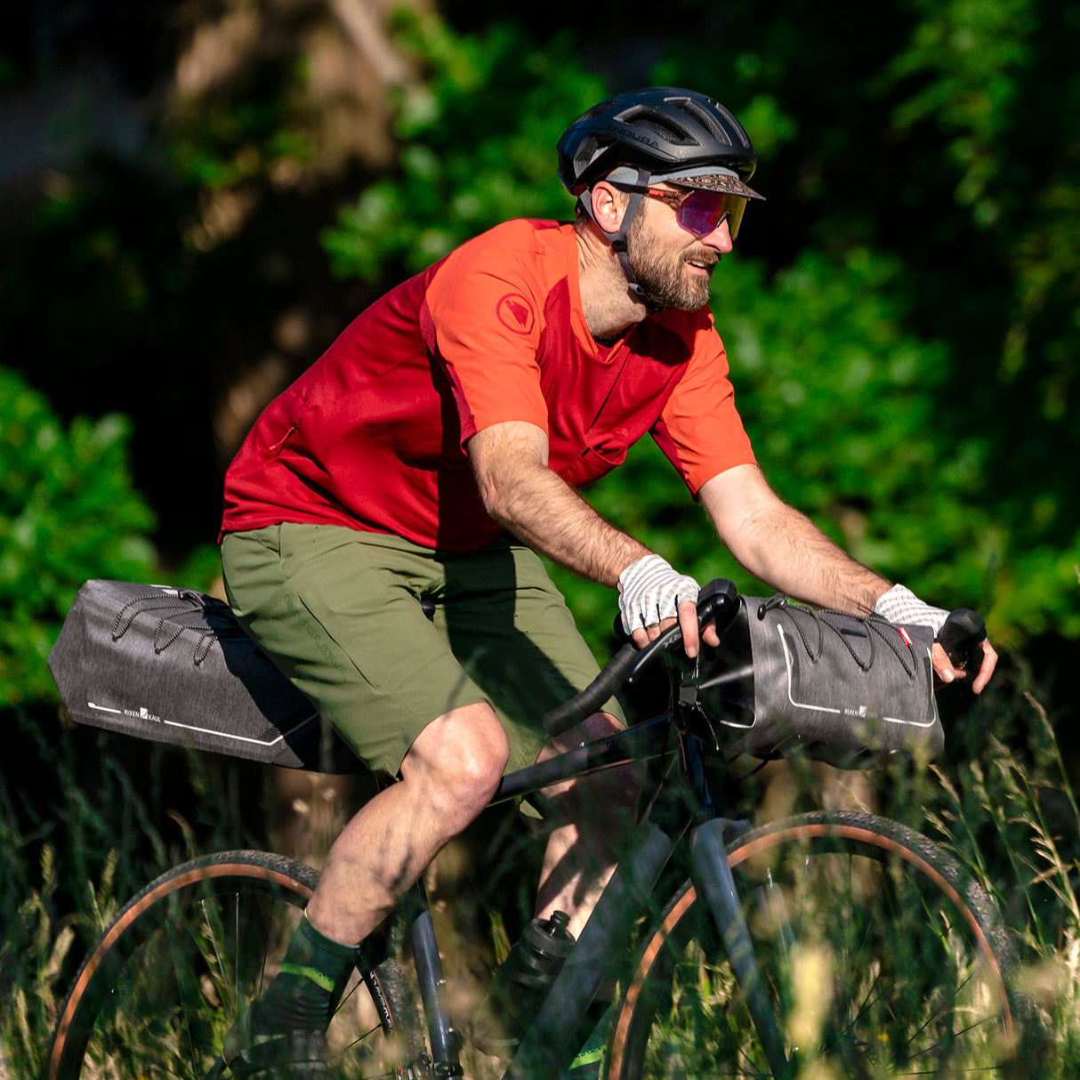 KLICKfix Lenkertasche Bikepack Waterproof 6-12L - grau