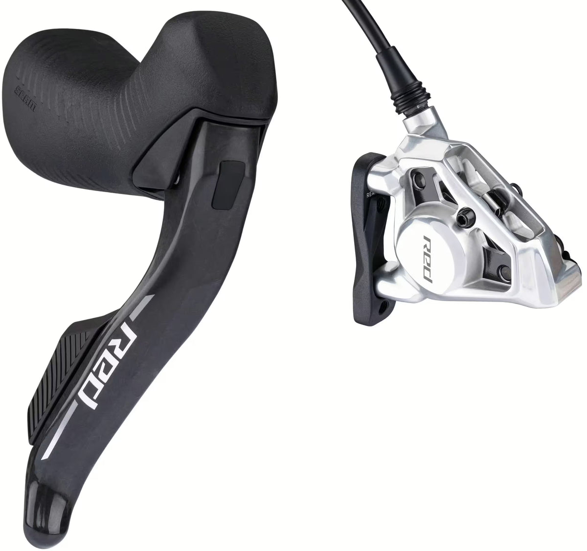 Red AXS E1 Schalt-Bremshebel inkl. Flat Mount Bremssattel, 12-Fach - HR rechts SRAM