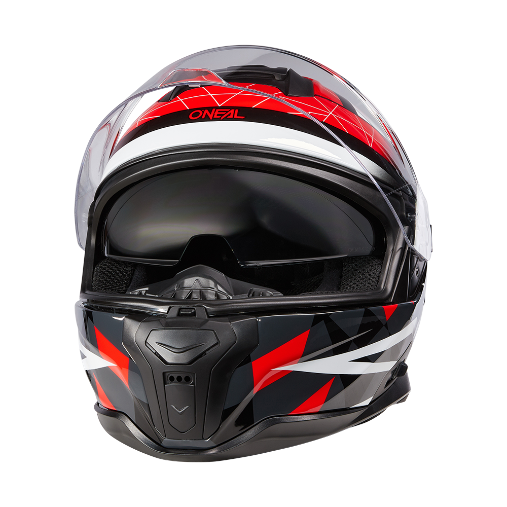 CHALLENGER Helm EXO black/gray/red