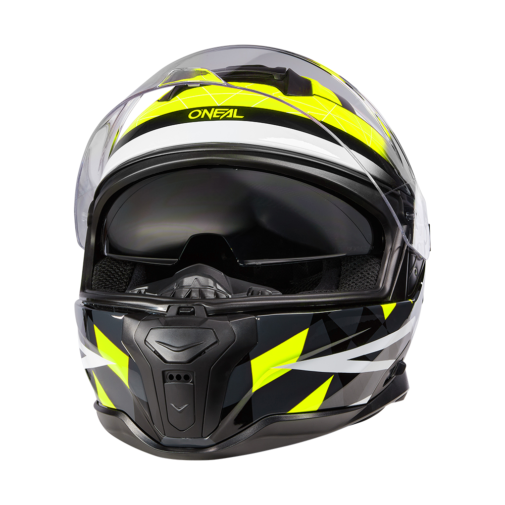 CHALLENGER Helm EXO black/gray/neon yellow