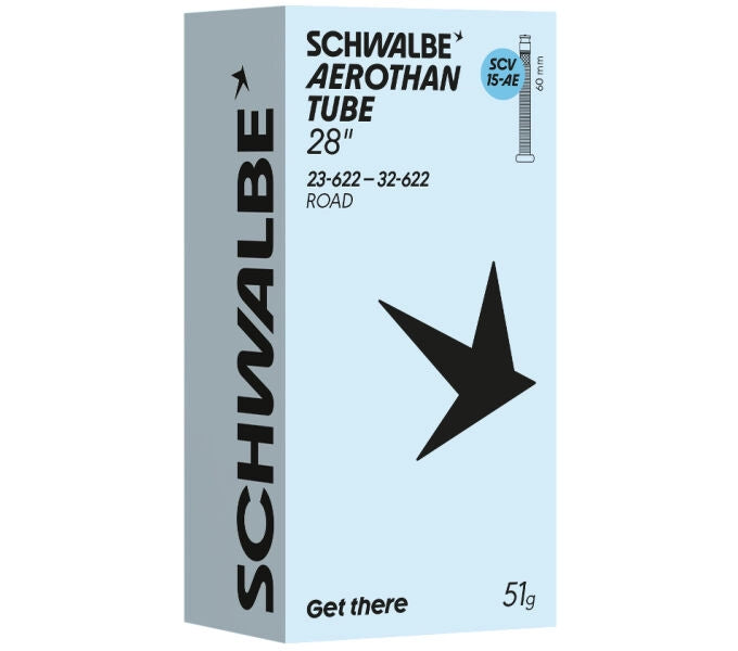 SCV15 Aerothan Schlauch Rennrad, Clik Valve - 28 Zoll Schwalbe