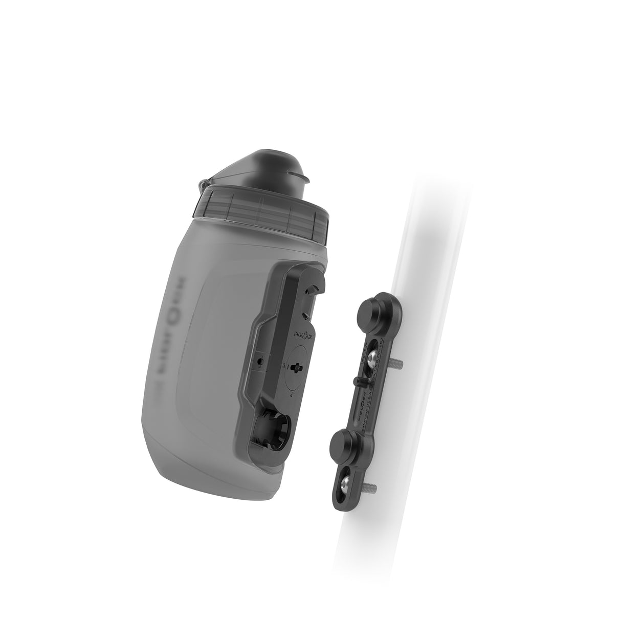 TWIST Bottle 450 + Bike Base Set - transparent black