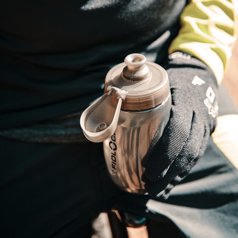 TWIST single bottle 450 - transparent black