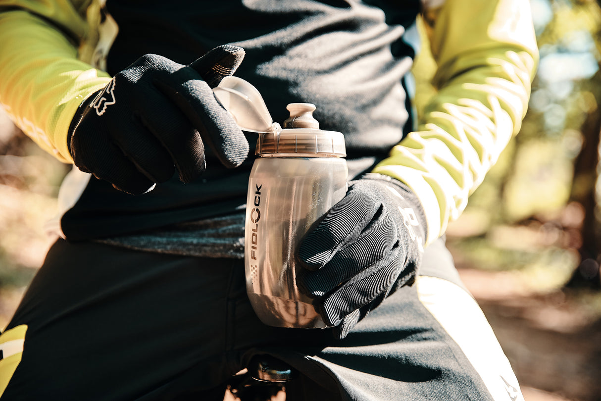 TWIST Bottle 450 + Bike Base Set - transparent black