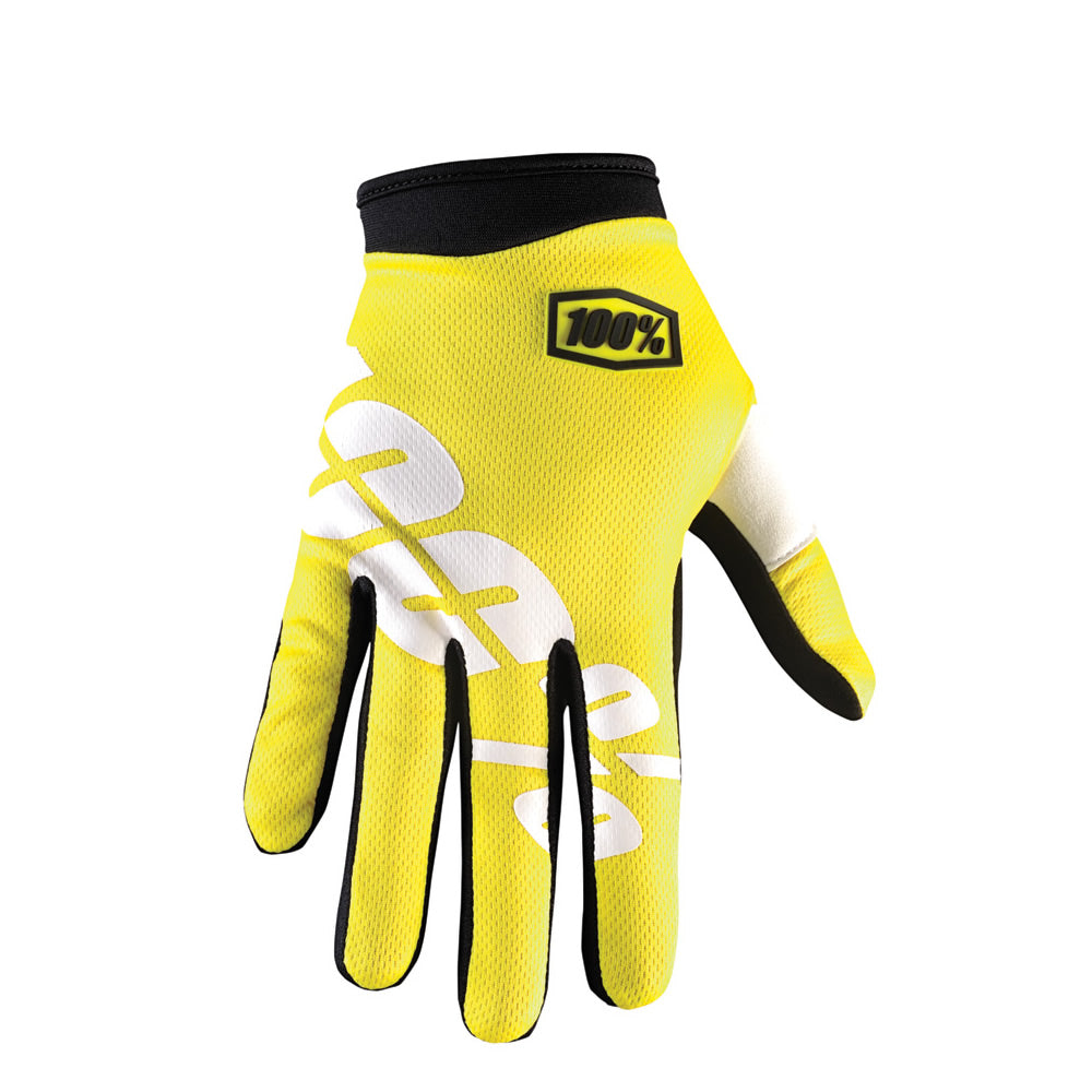 Kinder Handschuh Motorcross Itrack Junior neon - gelb