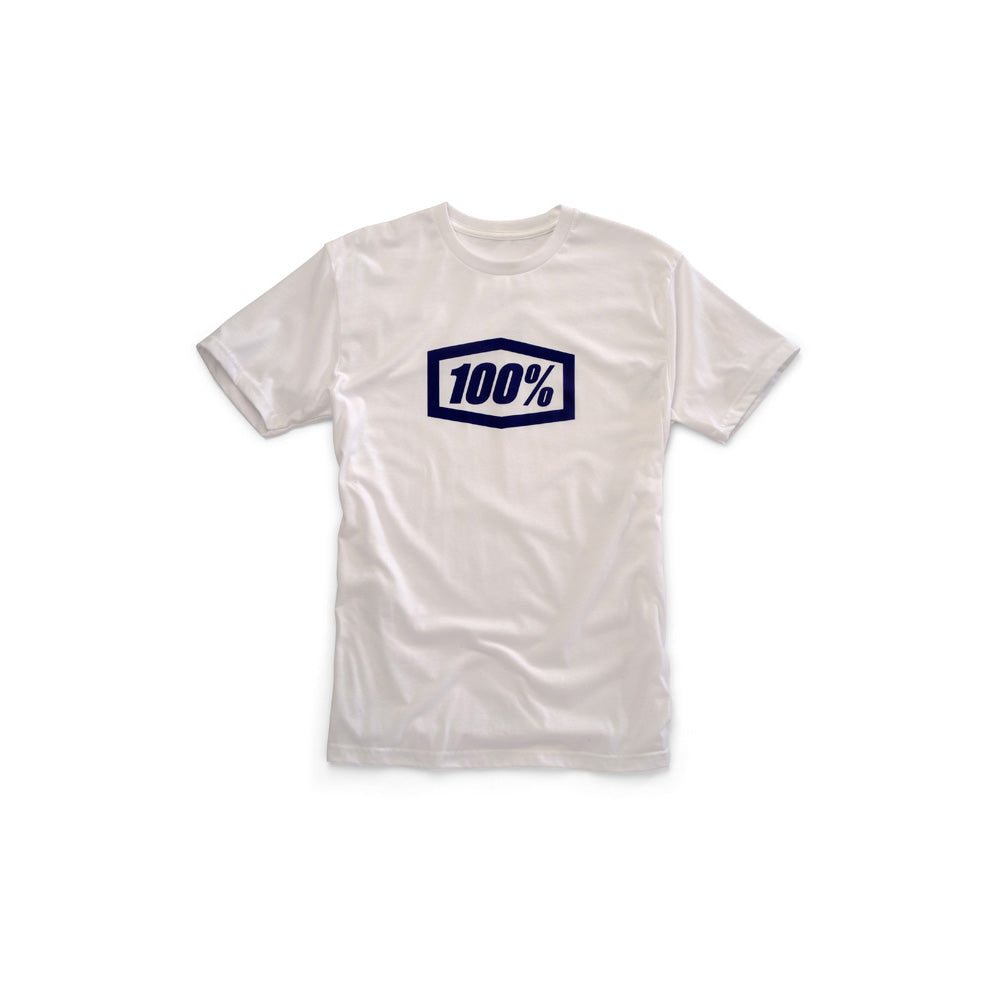 T-Shirt Essential white - blue