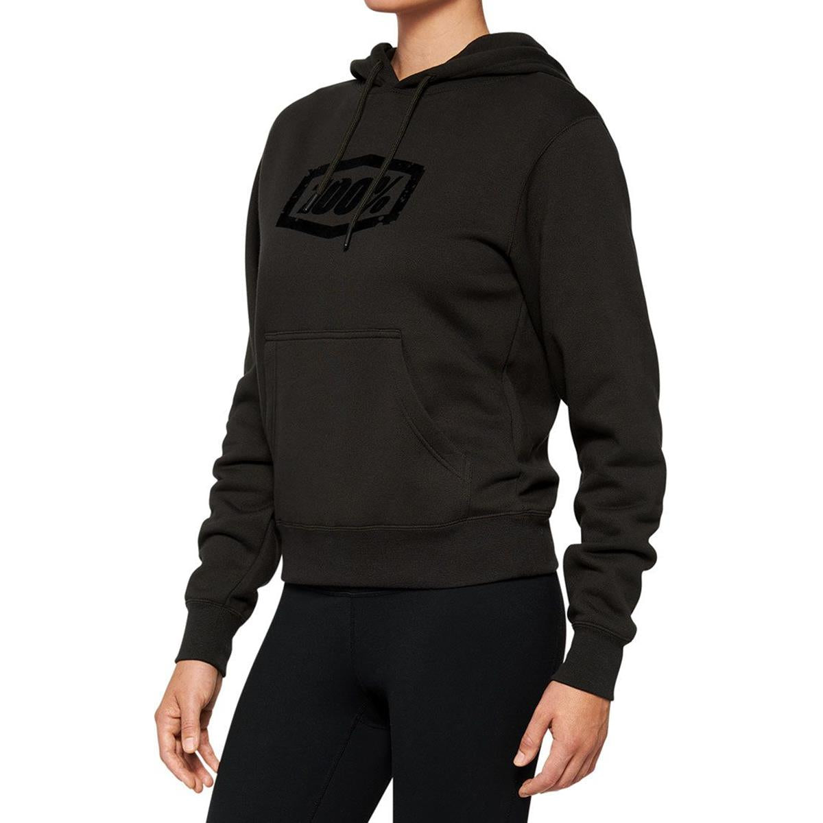 Avalanche Womens Pullover Hoody - Light Black