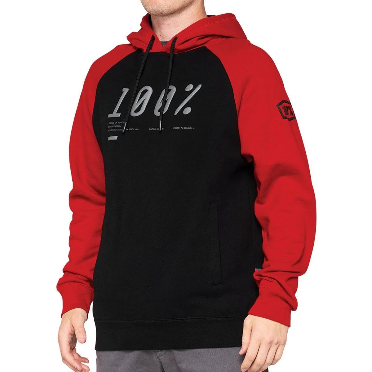 Barrage Hooded Pullover Sweatshirt - Chilli Pepper/Black