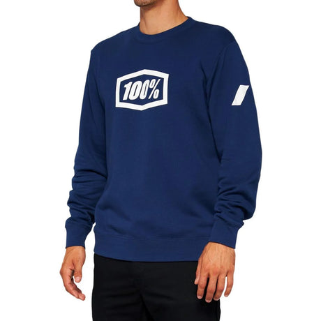 Icon Pullover Crewneck Sweatshirt - navy