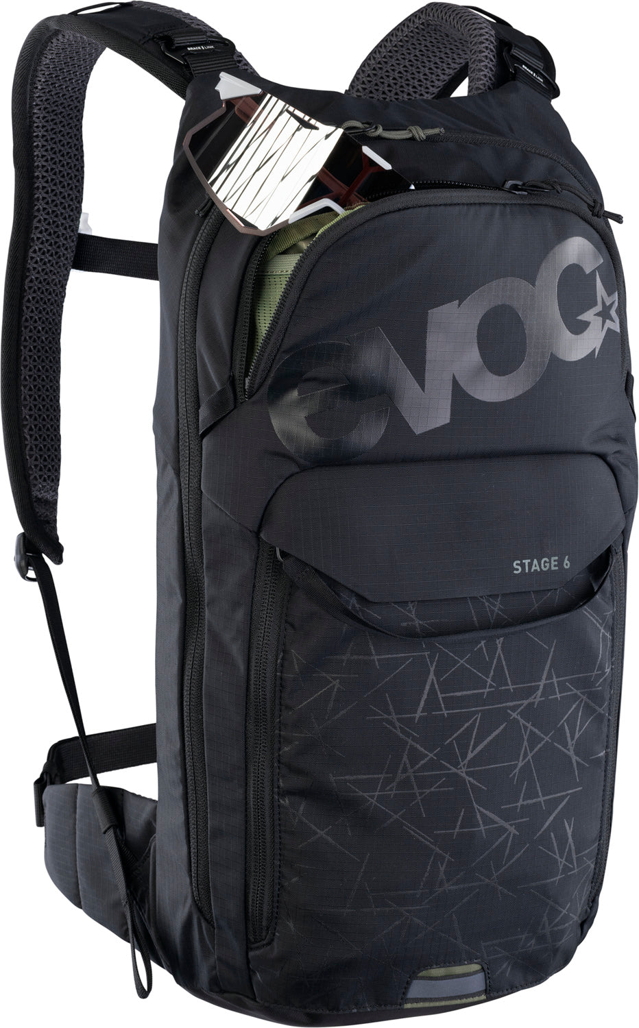 Stage 6 Rucksack + 2l Hydration Bladder - black