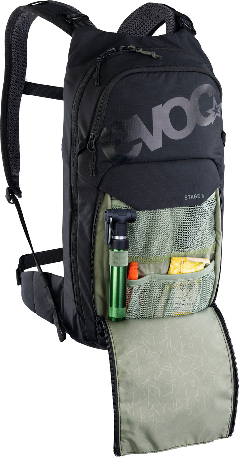 Stage 6 Rucksack + 2l Hydration Bladder - black