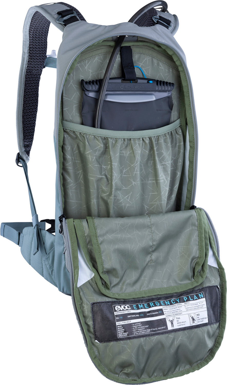 Stage 6 Rucksack + 2l Hydration Bladder - stone/steel