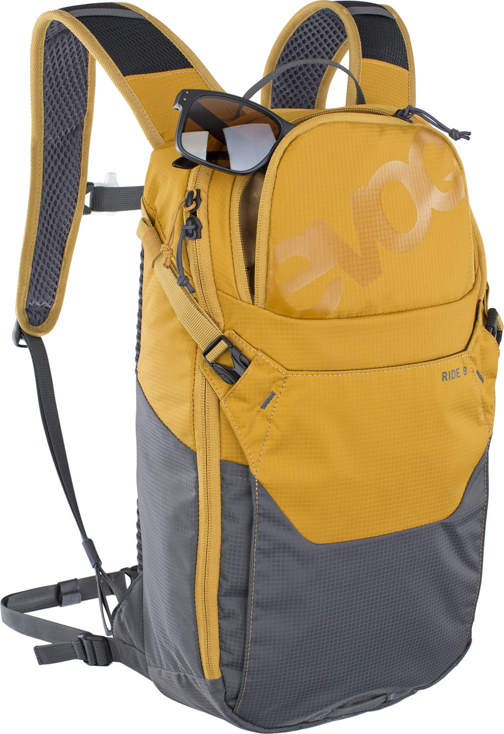 Ride 8 L + 2 L Hydration Bladder - loam carbon grey Evoc