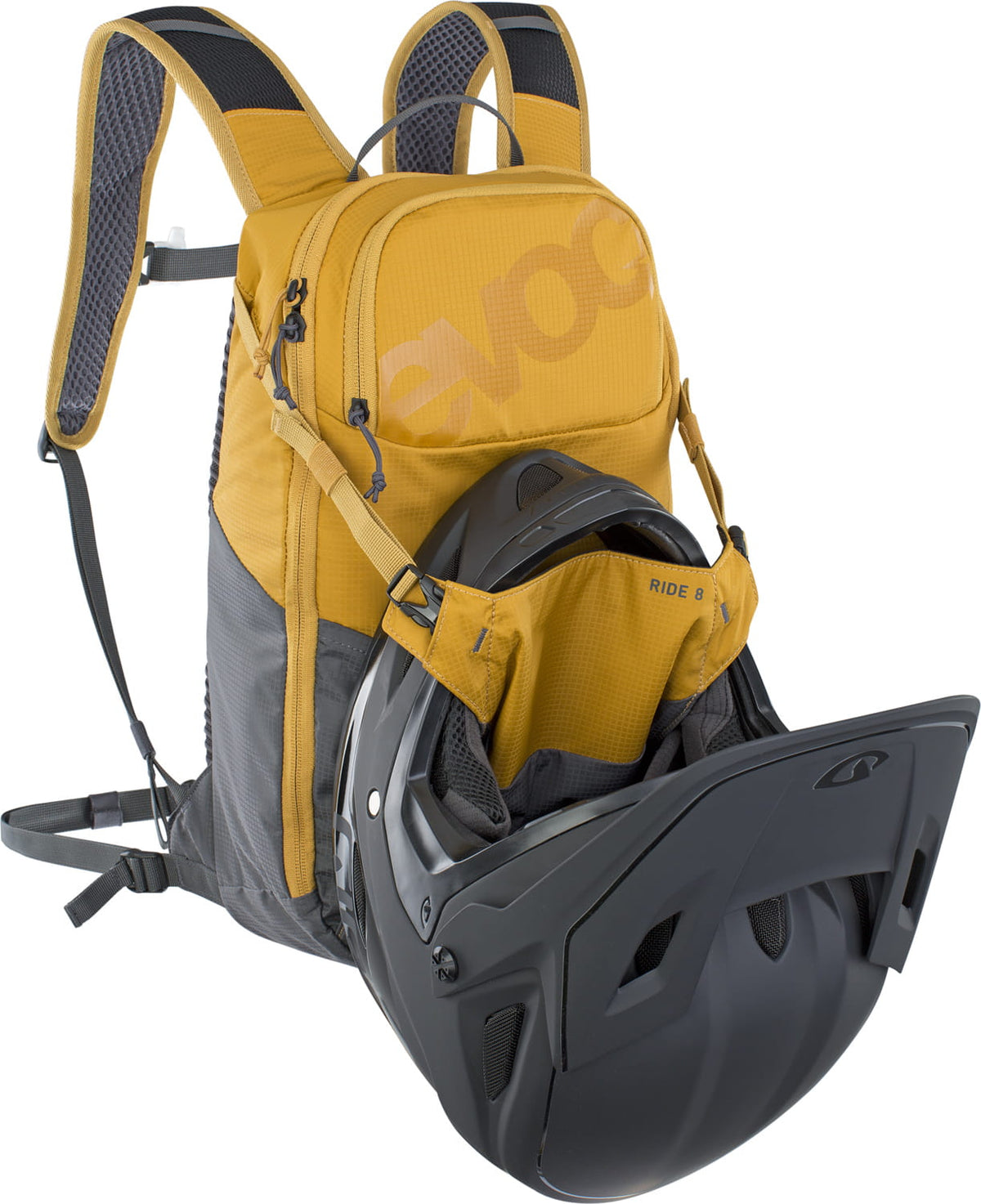 Ride 8 L + 2 L Hydration Bladder - loam carbon grey Evoc