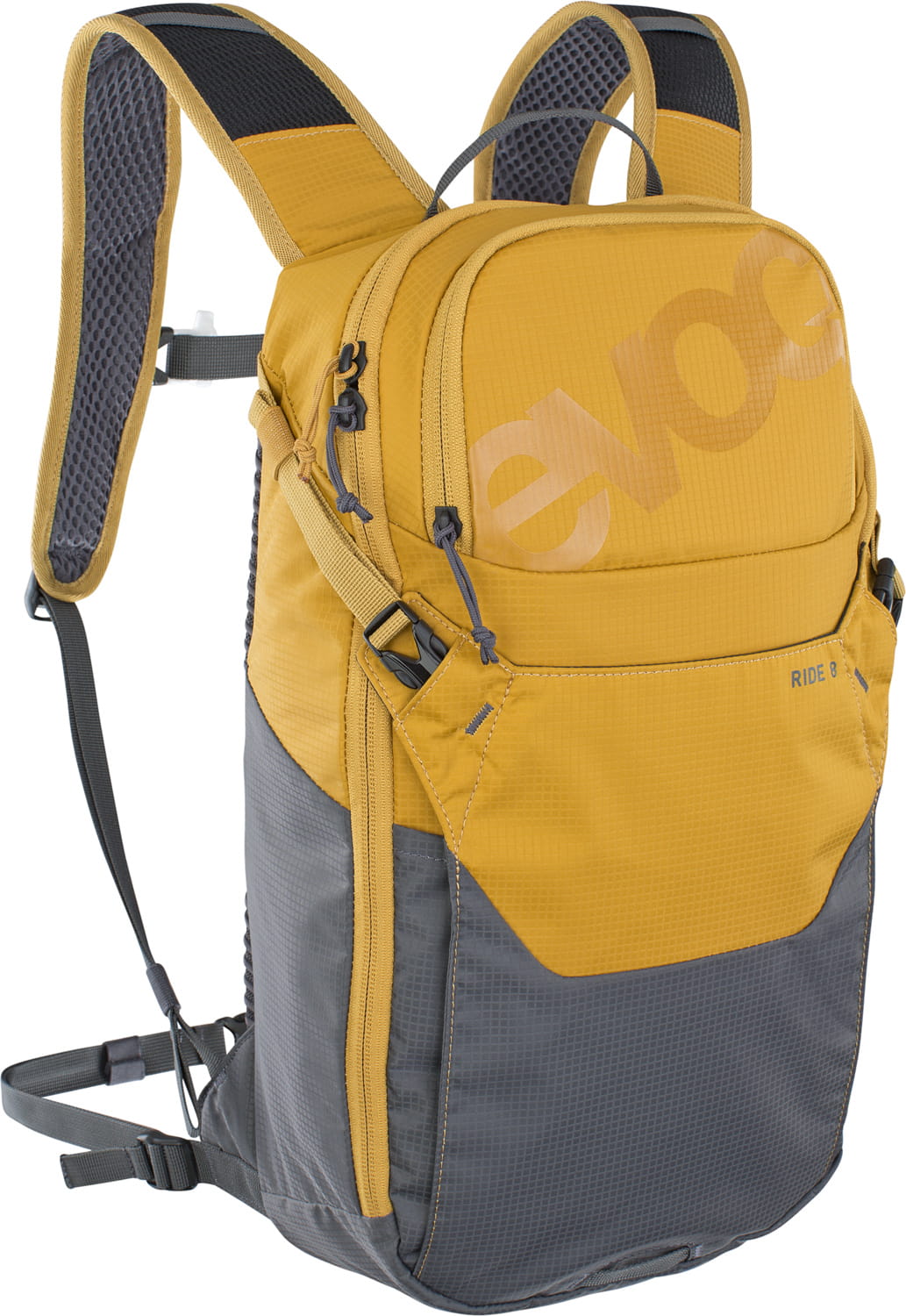 Ride 8 L + 2 L Hydration Bladder - loam carbon grey Evoc