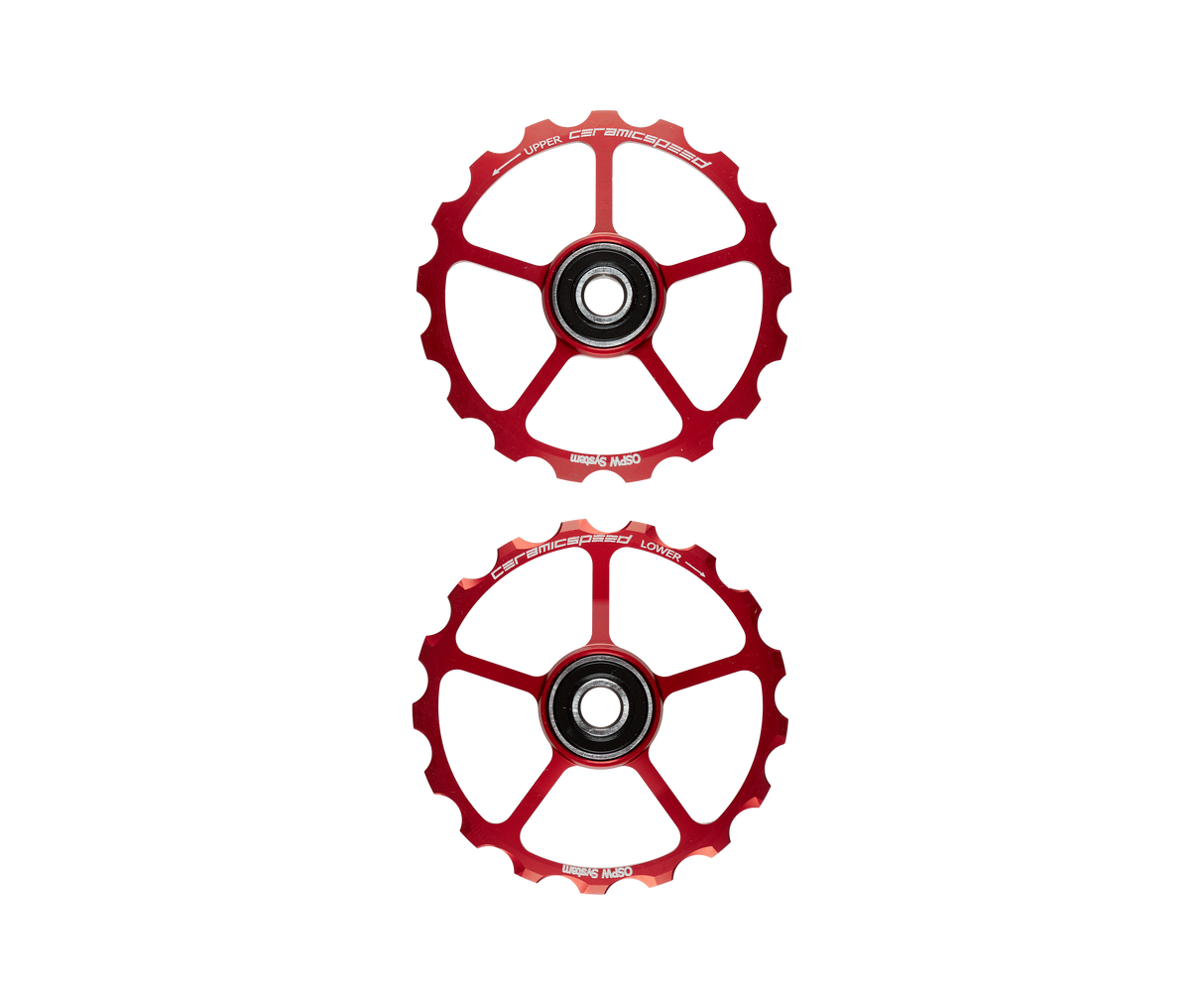Oversized Pulley Wheels 17 Zähne - Rot