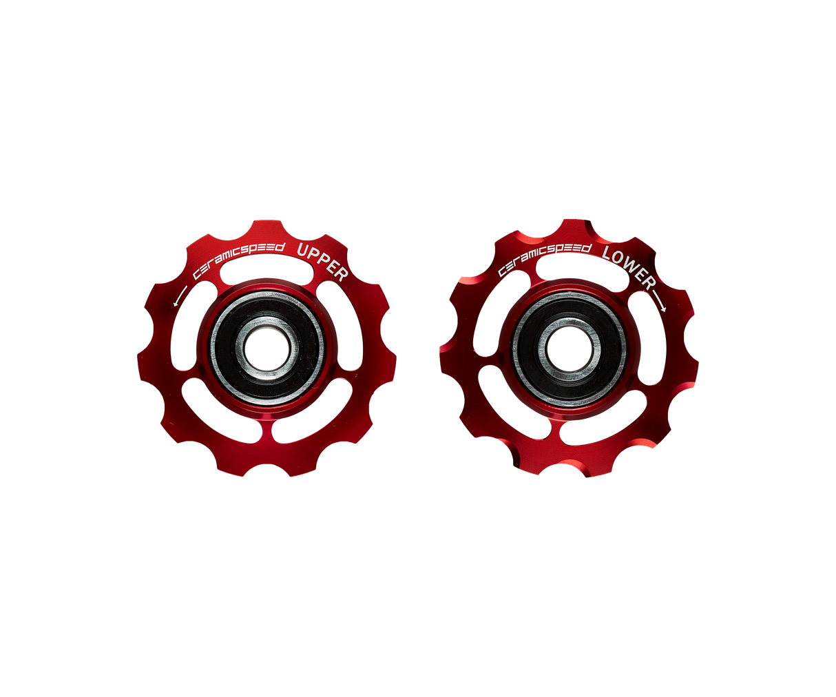 Pulley Wheels für Campagnolo 11s - Rot