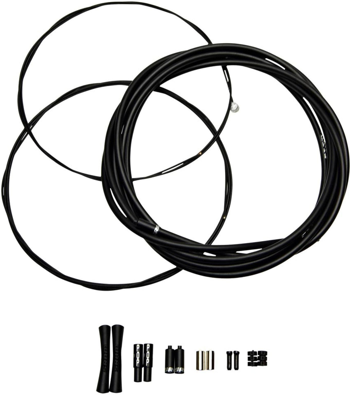 SlickWire Road und MTB Schaltzugset 4mm - farbig - schwarz