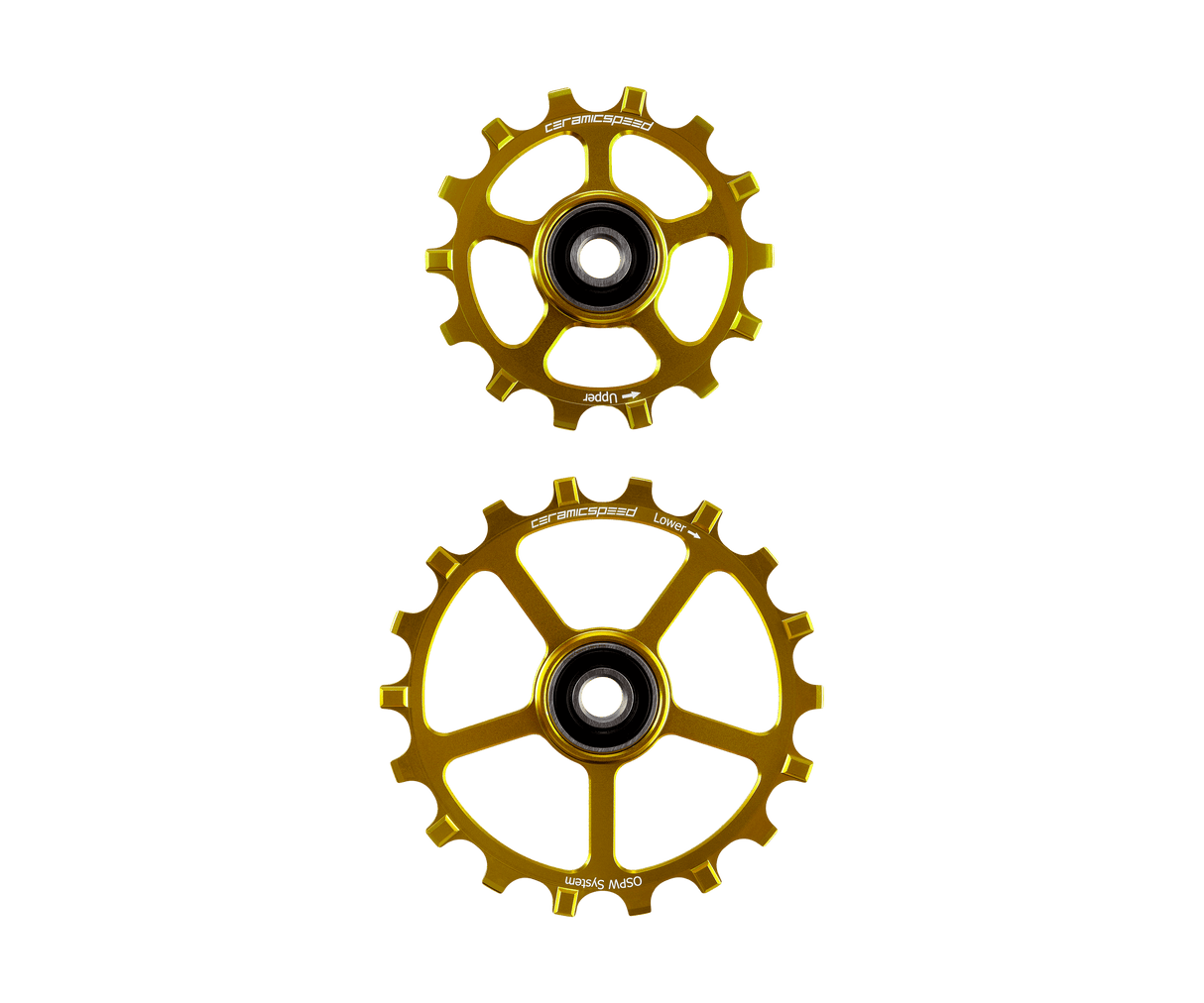Oversized Pulley Wheels 14/18 Zahn - Gold