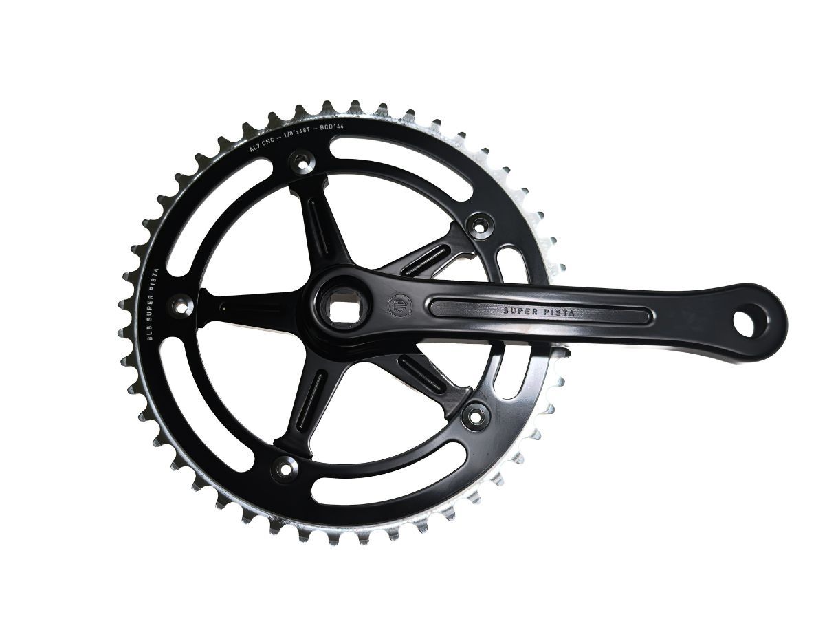 Super Pista crankset 165mm - black