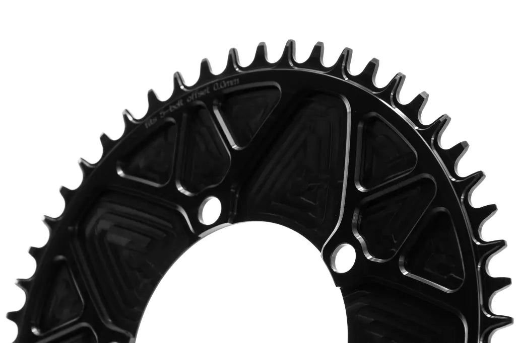 110 BCD Aero Kettenblatt, 5 Loch, rund - schwarz